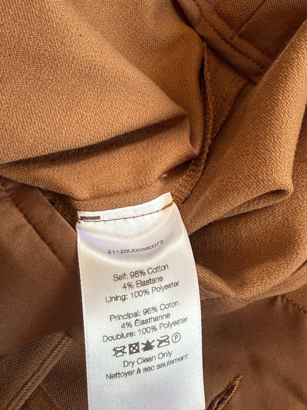 Veronica Beard dell pintuck print light Brown Tailored cropped Trouser 6 - Picture 4 of 8